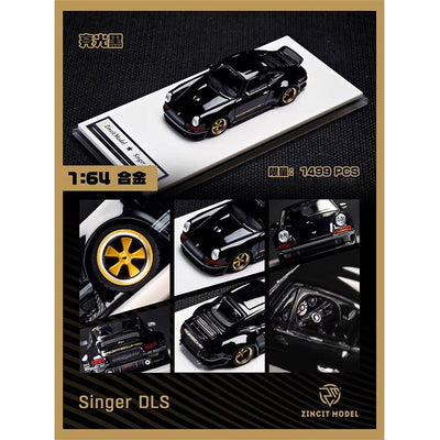 1:64 New Zincit Model Porsch 911 964 Singer Coupe Dls Miniature Alloy Die-Cast Model Custom Children'S Toys Collectible Ornament