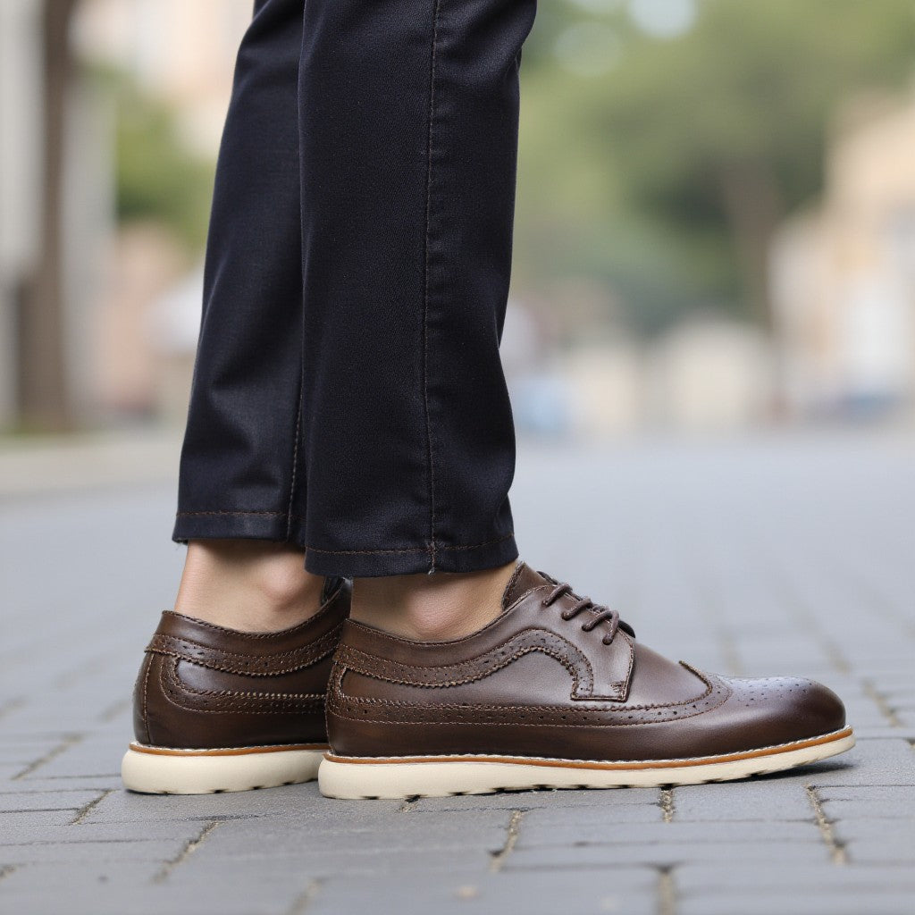 Brogue Men Casual Shoes Fashion Comfortable Shoes 2023 Brand Men shoes