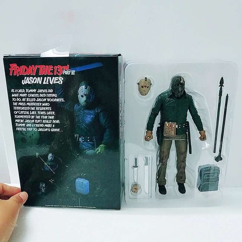The 13th Figure Toys NECA Friday Freddy Jason Voorhees Blood Action Figure Jason Collectible Model Christmas Halloween Gifts