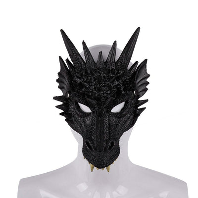 PU Foaming 3D Animal Dragon Mask for Halloween Carnival Party Halloween Dragon Mask Cosplay Dragon Scary Mask Monster Mask