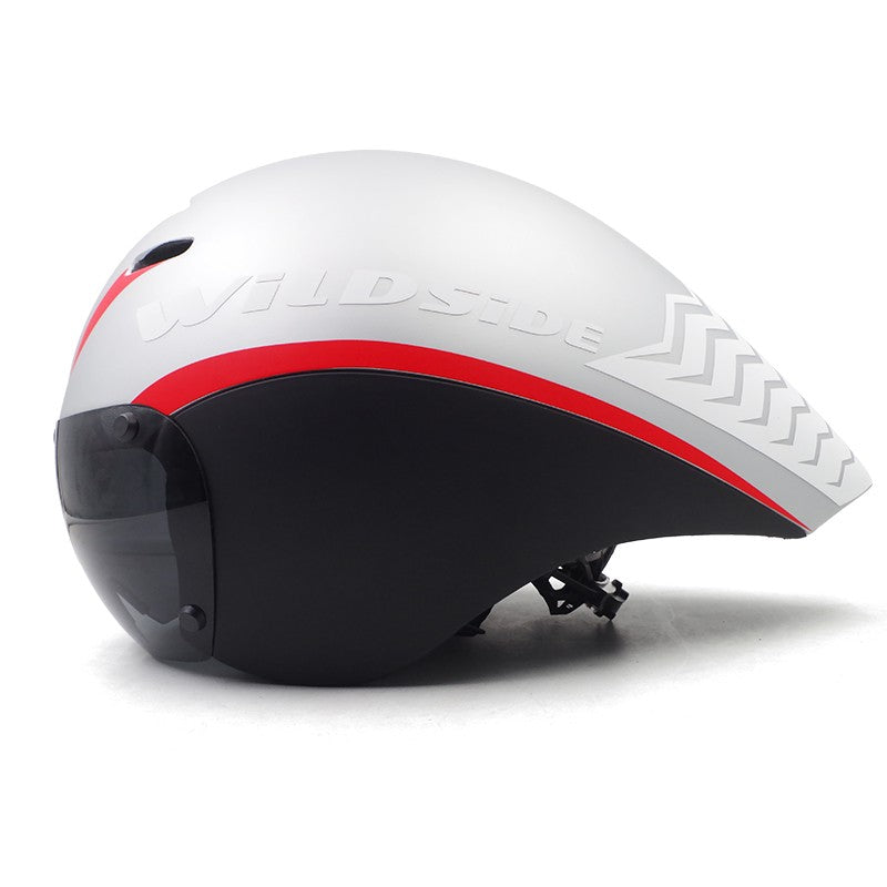 Wildside Aero TT Road Bicycle Helmet Racing Cycling Sports Triathlon TT Ultralight Bike Safety Helmet Goggles Bike accessories