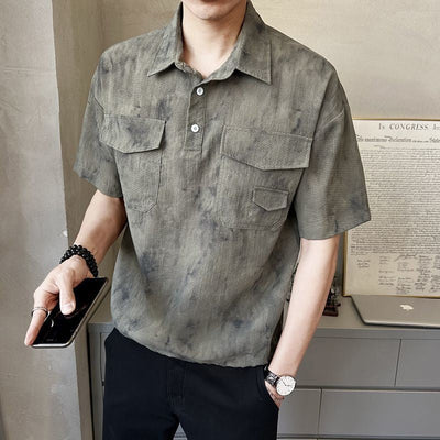 2025 High-end New Short-sleeved Men's Shirt Summer Fashion Trendy Brand Half-sleeved Thin Loose Casual Trend