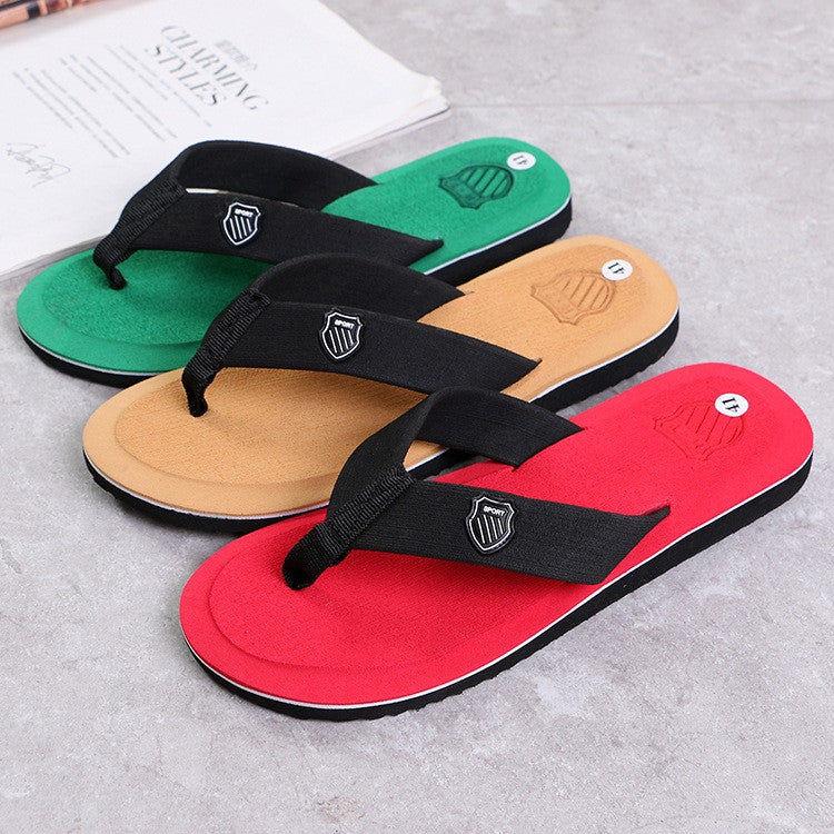 Casual Flip Flops For Men Slippers Beach Sandals Summer Non-Slip Flat Slides Men Slippers Indoor House Shoes Man Male Slipper