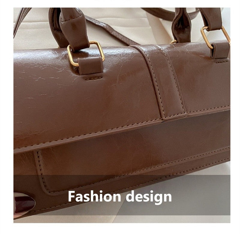 High Quality PU Leather Handbag Purse Women's Bag Solid Color Shoulder Crossbody Bags Lady Messenger Small Tote for Women Girls