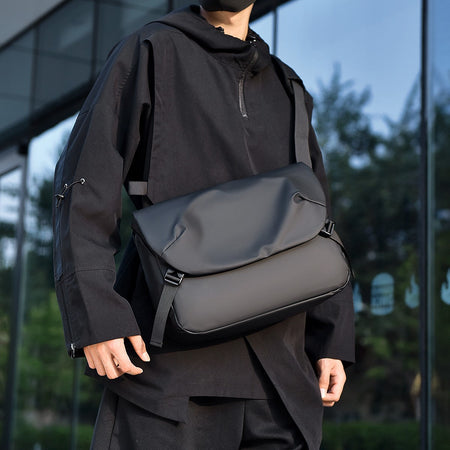 Minimalist Black Men's Shoulder Bag Male High Quality Waterproof Briefcase Crossbody Bag Business Style Messenger Bags for Men