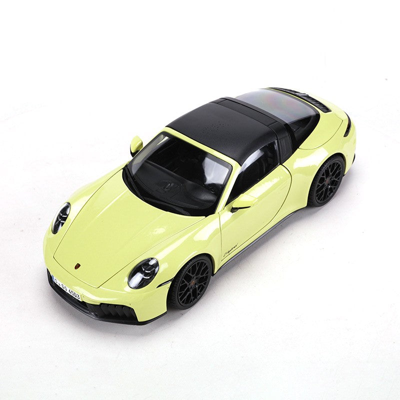 In Stock Maisto 1:18 Porsche 911 Targa 4 Gts (992.2) With Windows Alloy Miniature Diecast Fully Open Model Custom Toys Gifts
