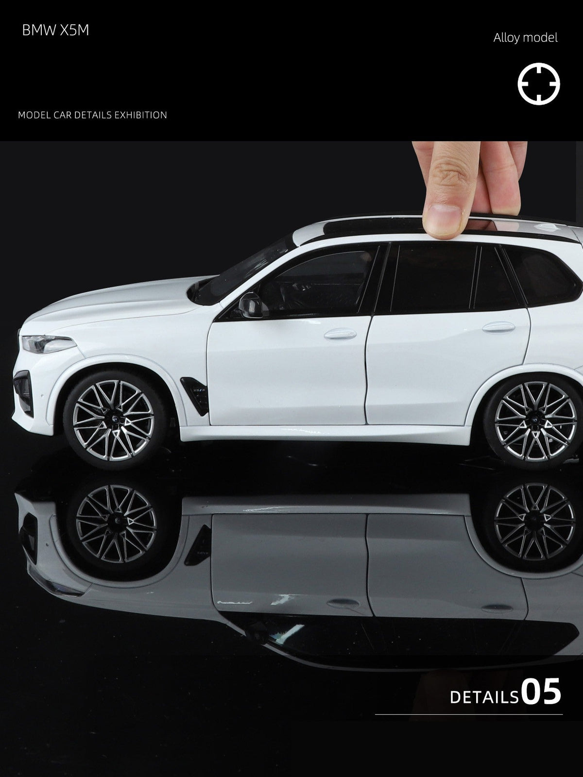 NEW 1:18 BMW X5M X5 F95 SUV Alloy Car Diecasts & Toy Vehicles Car Model Miniature Scale Model Car For Children