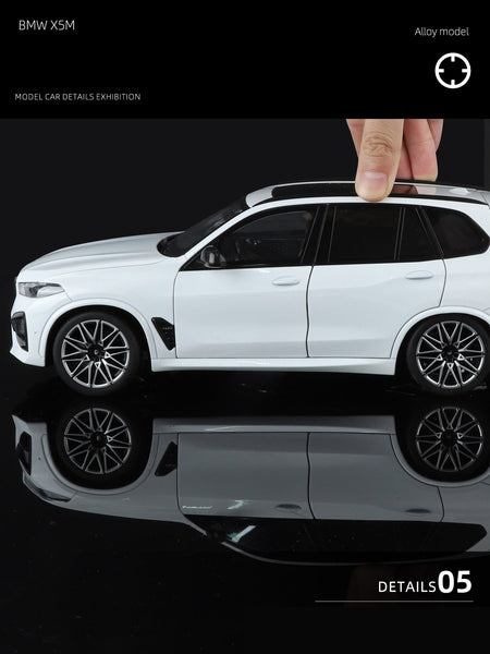 NEW 1:18 BMW X5M X5 F95 SUV Alloy Car Diecasts & Toy Vehicles Car Model Miniature Scale Model Car For Children
