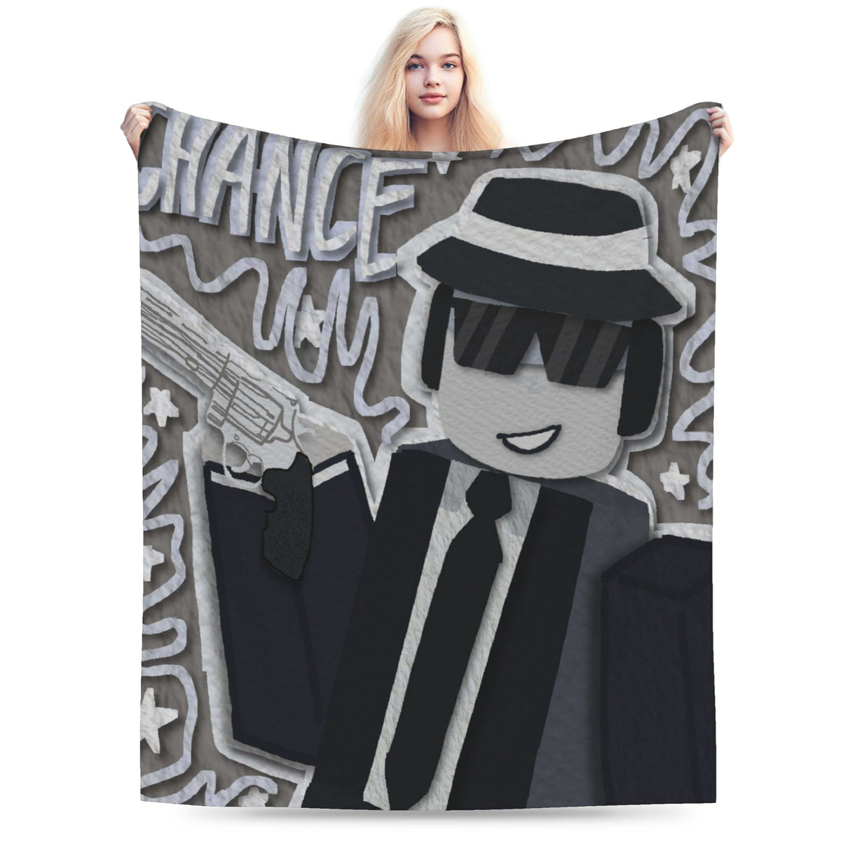 Forsaken Chance Profile Picture Blanket Quality Soft  Throw Blanket Autumn Girls Boys Outdoor Street Trend Bedspread
