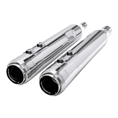 Motorcycle Slip On Mufflers Exhaust Pipes For Harley Street Glide Road King Electra Glide Ultra Limited FLTRX 2017-2022 2021 18