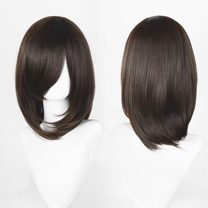 Cosplay Wigs Multicolor 16 Inch Short Straight Men's Wig Synthetic Heat Resistant Wigs for Anime Cosplay Halloween Party Use