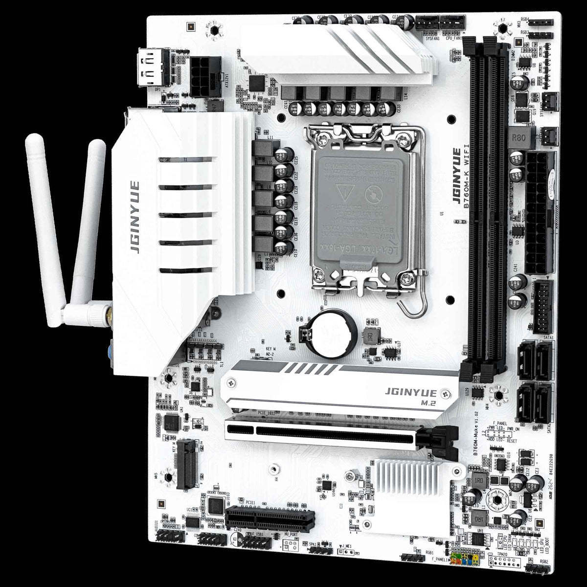 JGINYUE B760M-K WIFI motherboard M-ATX LGA1700 DDR4 supports 12/13/14th cpus For 12400F/12600KF/14600KF GAMING Video officelogy