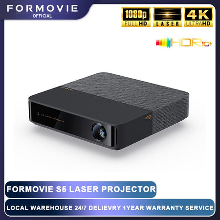 Formovie S5 Laser Projector FHD 1080P 1100ANSI Lumens Beamer Portable Mini For Home Smart Theater ALPD Bluetooth Outdoor Cinema