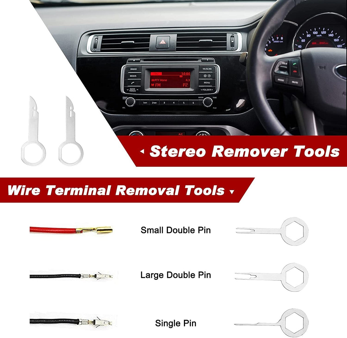 Car tools Car Interior Disassembly kit plastic trim removal tool car clips puller diy Panel Tools for auto trim puller set