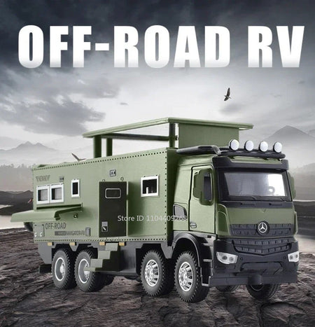 1:24 NOMADISM Raptor F150 RV Alloy Model Car Toy Metal Diecast Miniature Off Road Vehicle Models Sound Light Toys For Kids Gifts