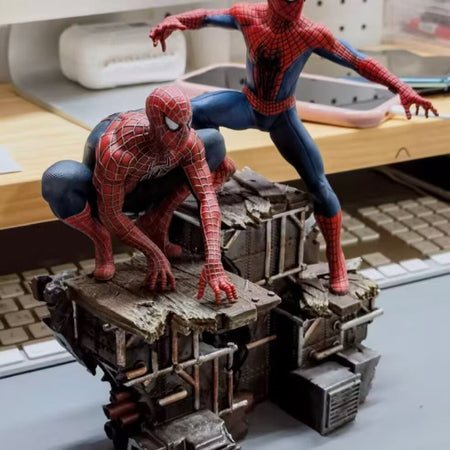 23cm Spider Man Figure Spiderman Anime Figurine Pvc Model Collection Statue Desk Decoration Dolls Children Toys Halloween Gifts