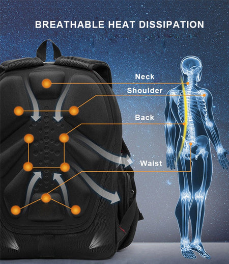 Brand Men's Backpack Anti-theft Waterproof 17inch Laptop Backpacks USB Charging Business Travel Backpack School Bag Male Mochila