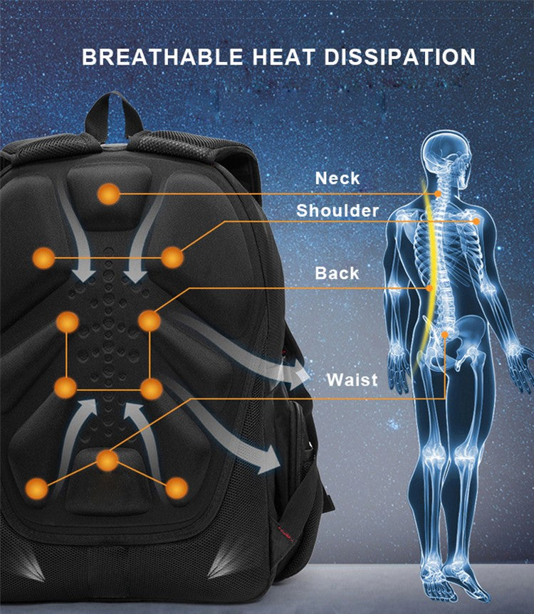 Brand Men's Backpack Anti-theft Waterproof 17inch Laptop Backpacks USB Charging Business Travel Backpack School Bag Male Mochila