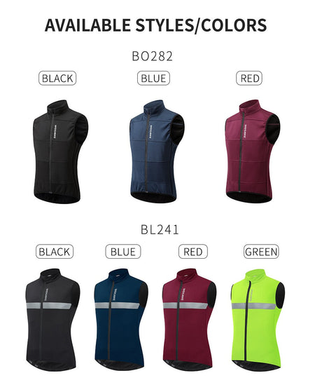 WOSAWE Cycling Jersey Set Winter Spring Vest Pants Sleeveless MTB Bicycle Clothing Warm Bike Jackets Thermal Fleece Suit