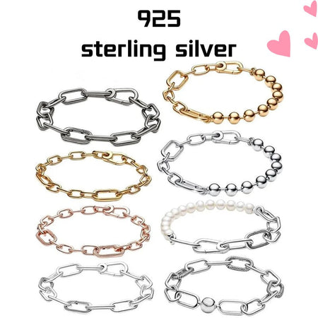 Fit Moment Charm Diy Bracelet Snake Bone Chain Women's Fashion Jewelry Classic Hot Selling Castle Bracelet Exquisite Gift