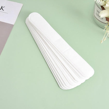 10/100pcs Hat Sweat Absorber Stickers Women Men Cotton Anti-dirt Sports Belt Cap Rim Invisible White Tape Hat Reducer Liner Pad