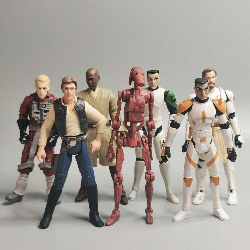 Star Wars Darth Vader Doctor Evazan Chewbacca Mace Windu Yaddle 3.75-Inch Model Doll Action Figure Birthday Gift