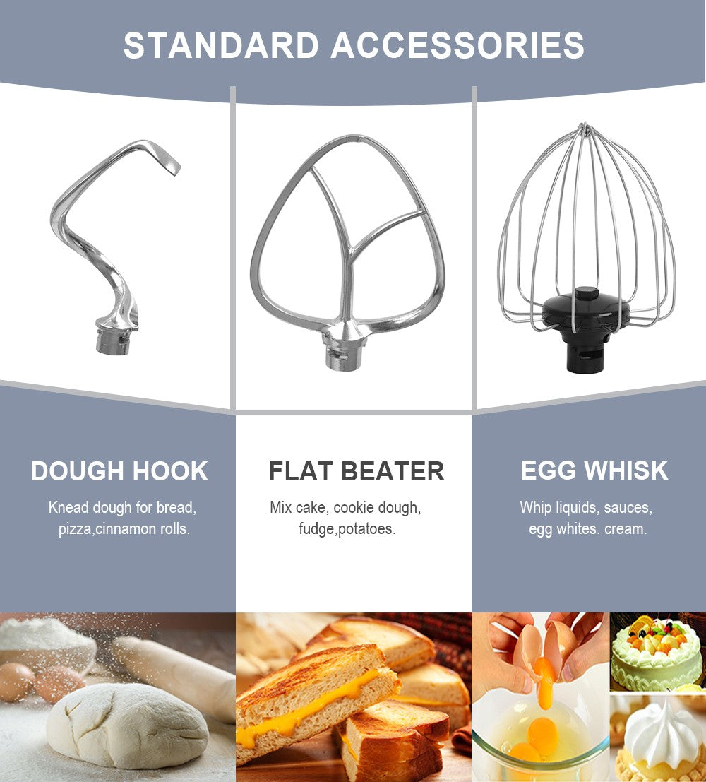 Professional 1400W 5.7L Patissier Robot Kitchen Appliance Electric Food Stand Mixers USB Power Dough Hook Factory OEM Hot Sales