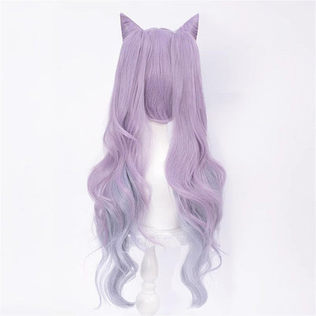 STOCK Keqing Wig Game Genshin Impact Cosplay Gradient Cosplay Wig DokiDoki Genshin Impact Keqing Cosplay Dyeing Hair