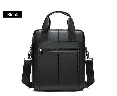 WESTAL Men's Shoulder Bags Genuine Leather Crossbody Messenger Bag For 13.3 Inch Laptop Briefcase Leather Man Handbags 8577