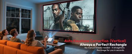 XGODY Projector N6 Pro Netflix Officially 4K Voice Control Smart Android TV Whale OS 32GB ROM for Outdoor Movie Home Theater