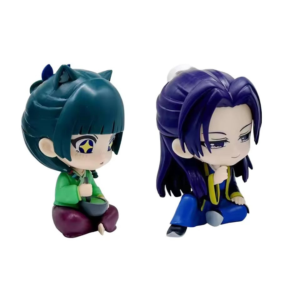 The Apothecary Diaries Maomao Jinshi Q Version Mini Figure Anime Periphery Kawaii Sitting Toys Desktop Car Ornaments Model Gifts