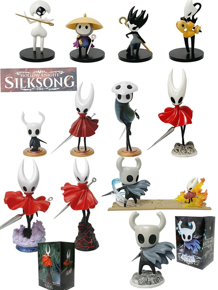 1-8pcs/set Hollow Knight Toys Anime Game Figure The Knight Action Figure Hornet/Quirrel Figurine Collectible Model Doll