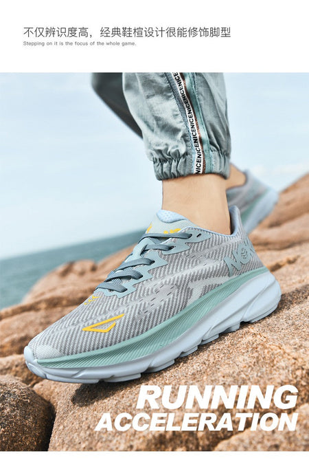 PARZIVAL Men's Sneaker Air Cushion Runner Trainers Tenis Marathon Sports Running Shoes Women Outdoor Athletic Speciality Sneaker