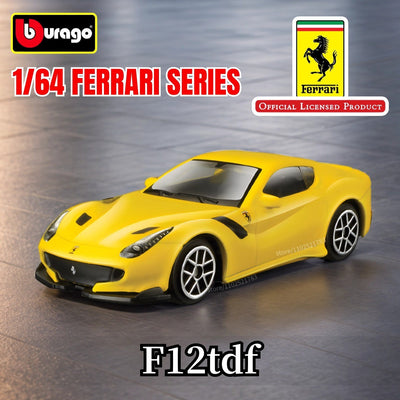 Bburago 1:64 Ferrari Enzo Replica Car Model Scale F40 F50 458 488 296 Diecast Traffic Miniature Art Figure Kid Boy Toy
