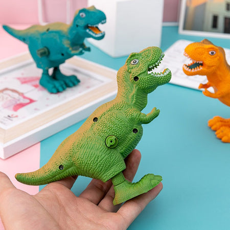 Funny Wind-Up Toys - Jumping Magpie Peacock Pigeon Dinosaur Creative Winding Puzzle Gifts for Toddlers Kids & Babies