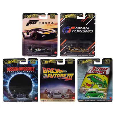 New Hot Wheels HXD63 Pop Culture Collection Series Stranger Things Godzilla Back To The Future Forza Matrix Collection Toys Cars