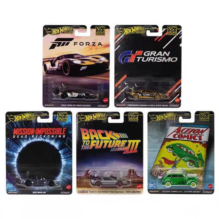 New Hot Wheels HXD63 Pop Culture Collection Series Stranger Things Godzilla Back To The Future Forza Matrix Collection Toys Cars
