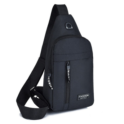 2025 New Multifunctional Chest Bag Men's Fashion Trend Oxford Cloth Shoulder Bag Korean Style Casual Waterproof Messenger Bag