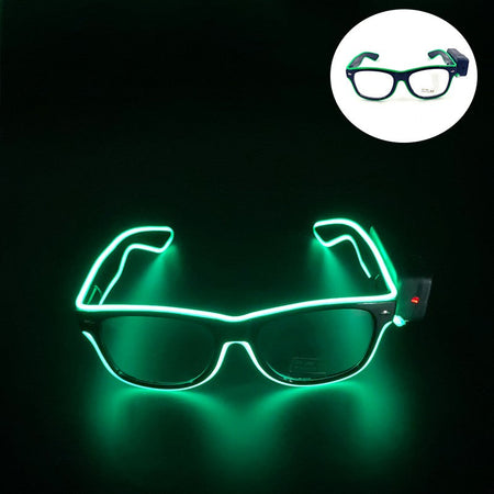 New Cool Wireless Glowing LED Light Up Glasses For Rave Festival Party Luminous Neon Mosaic Sunglasses Club Disco Eye Glasses