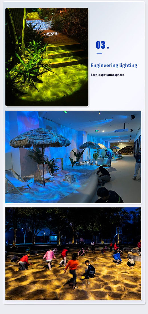 Waterproof Outdoor Water Wave Oecen Wave Light Water Wave Effect Projector with gobo projector