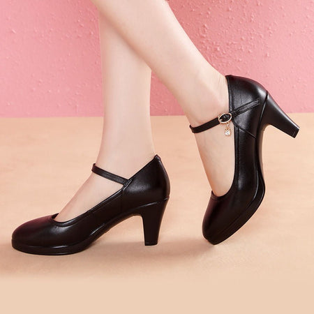 Fashion Women's High Heels, High-end Women's Shoes Women's Luxury Party Shoes Medium Heel 35-41