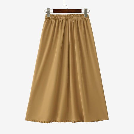 Autumn Skirts Plus Size 2025 ZANZEA Elegant Women High Waist Party Pleated Skirt Jupes Stylish Solid A-line OL Work Faldas Saia