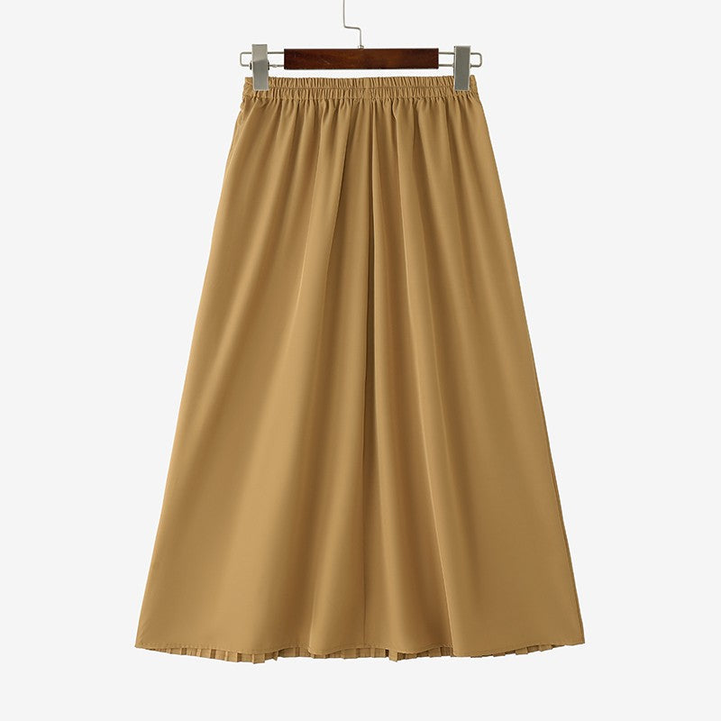 Autumn Skirts Plus Size 2025 ZANZEA Elegant Women High Waist Party Pleated Skirt Jupes Stylish Solid A-line OL Work Faldas Saia