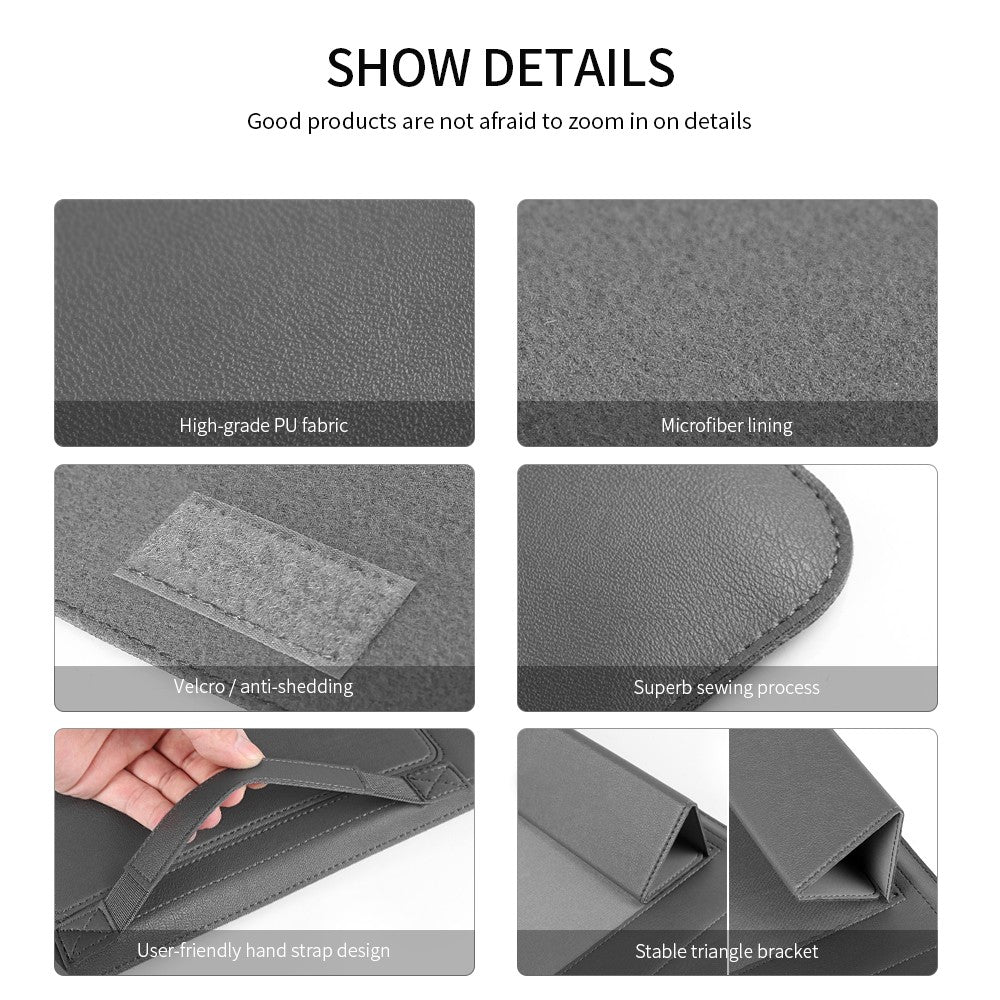 Pu Leather Laptop Sleeve Bag Case For Macbook Air Pro 13 14 16 M3 M2 M1 Notebook Cover For Huawei Dell HP ASUS Lenovo 15 17 Inch