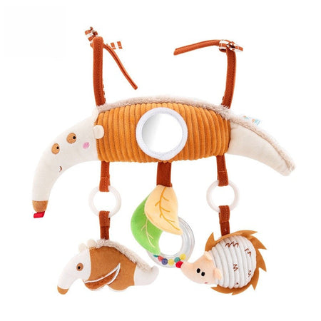 Baby Baby Stroller Arch Toys Car Seat Activity Hanging Toy Infant Soft Plush with Sound Wind Chimes Dolls for Babie Newborn Gift