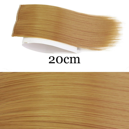 MERISI HAIR Synthetic Invisable Straight Hair Pads Clip In One Piece 2Clips Increase hair volume Hair Extensions Top Side Cover