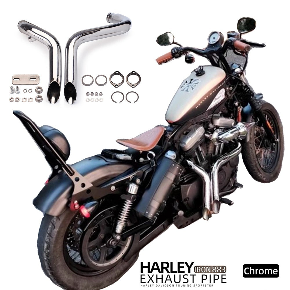 Motorcycle Exhaust Escape Sportster Motorcycle Exhaust XL883 Elbow Bike For Softail Sportster 883 1200