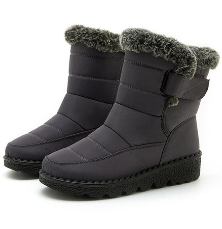 Women's Boots 2025 Trend Winter Shoes For Woman Winter Boots Ankle Low Heels Botas Mujer Waterproof Snow Boots With Fur Shoes