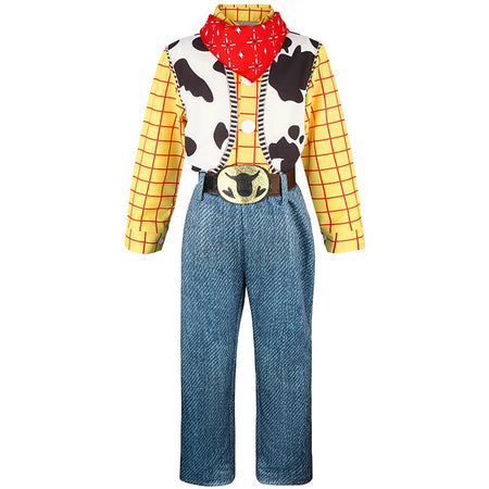 New Toy Cosplay Story Woody Costume Halloween Anime Movie Trish Sheriff Cowboy Cosplay Costume Cosplay Costume