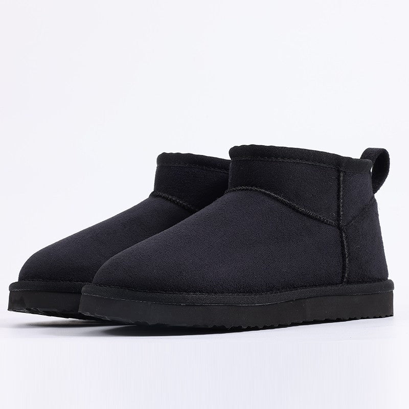 Smile PoP New Winter Cotton Women Boots Warm Suede Women Shoes Casual Plush Mini Cotton Snow Boots Nonslip Furry Ankle Shoes